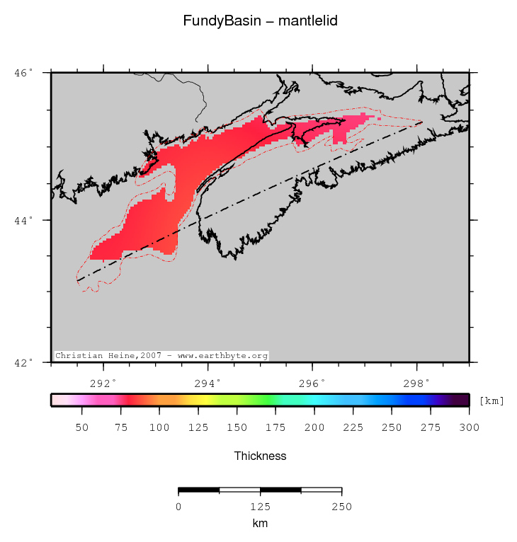 Fundy Basin location map