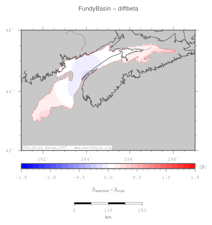 Fundy Basin location map