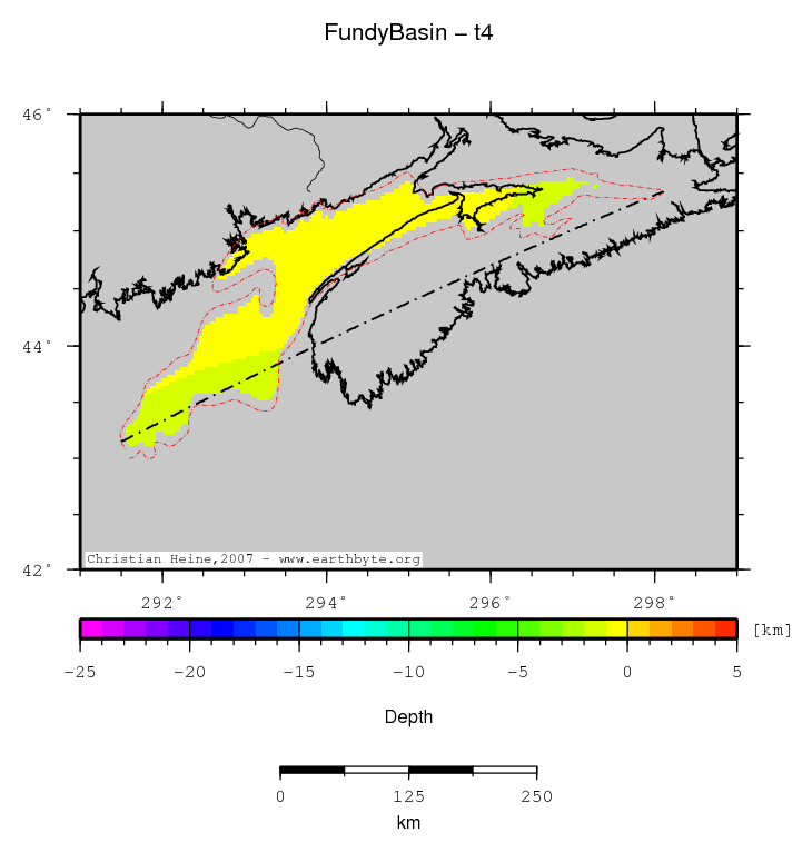 Fundy Basin location map