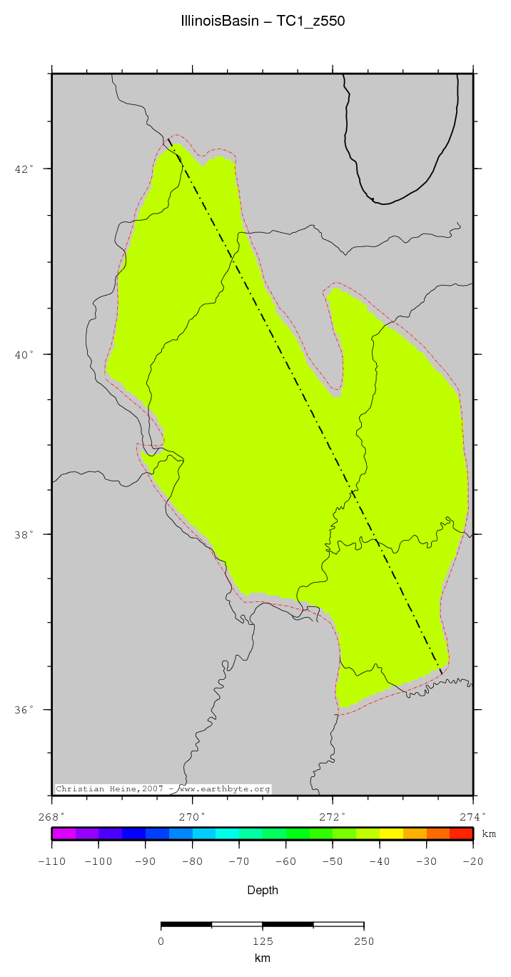 Illinois Basin location map