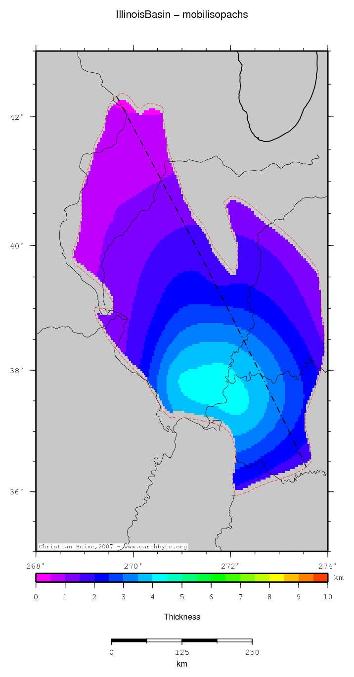 Illinois Basin location map