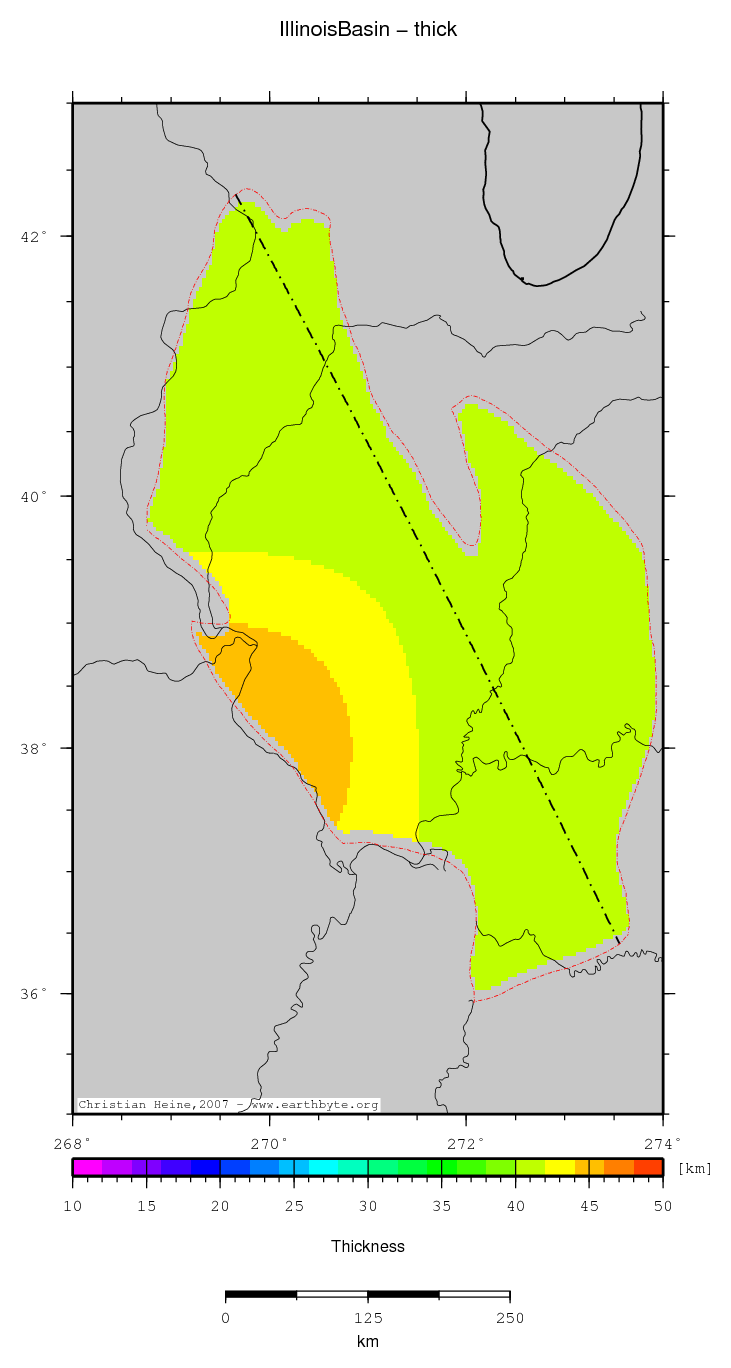 Illinois Basin location map