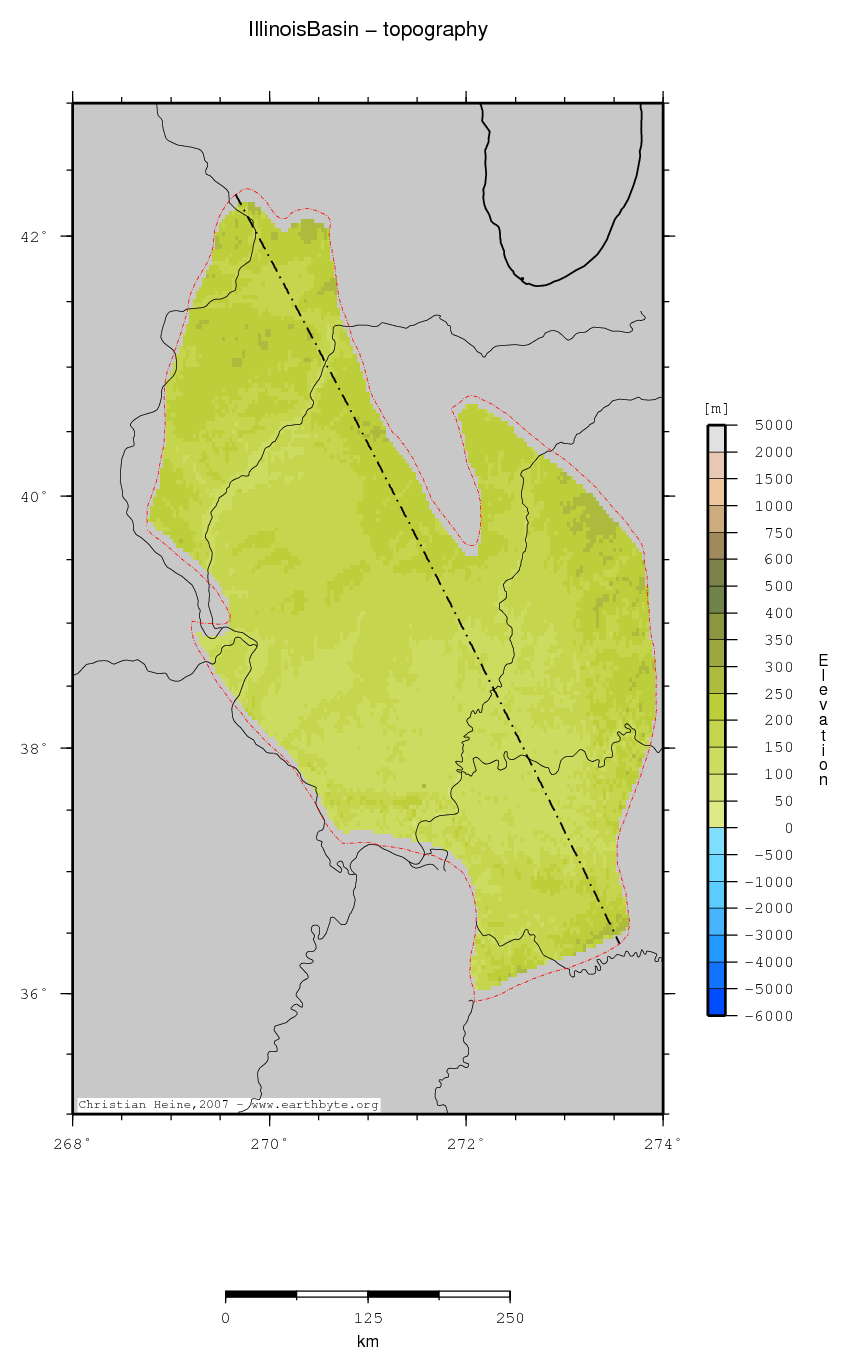 Illinois Basin location map