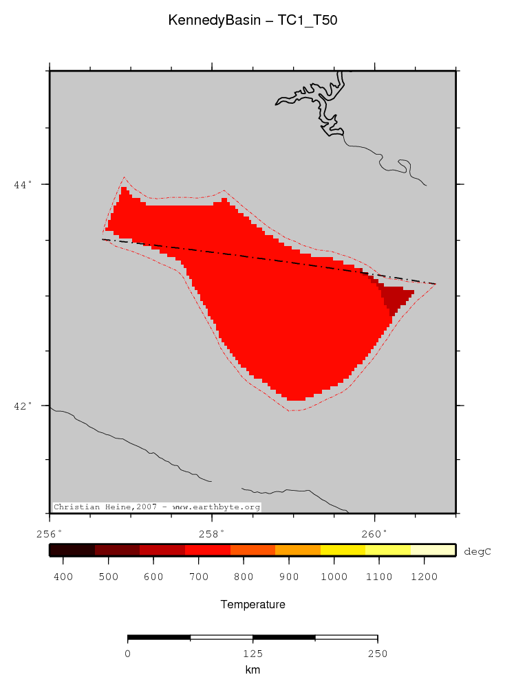 Kennedy Basin location map