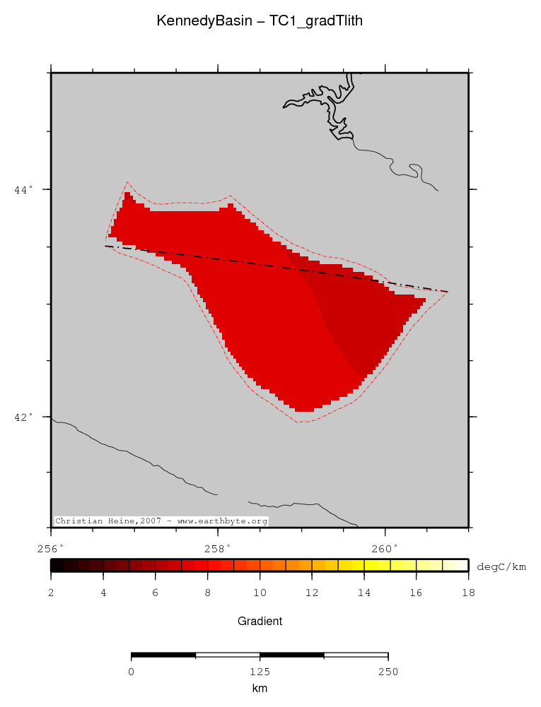 Kennedy Basin location map