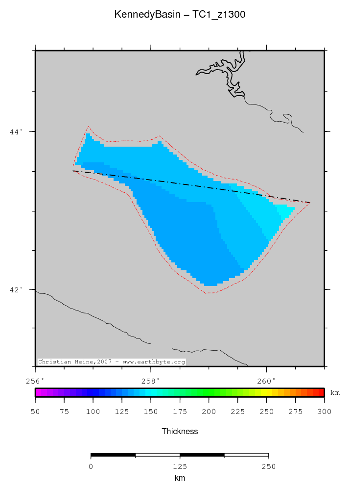 Kennedy Basin location map