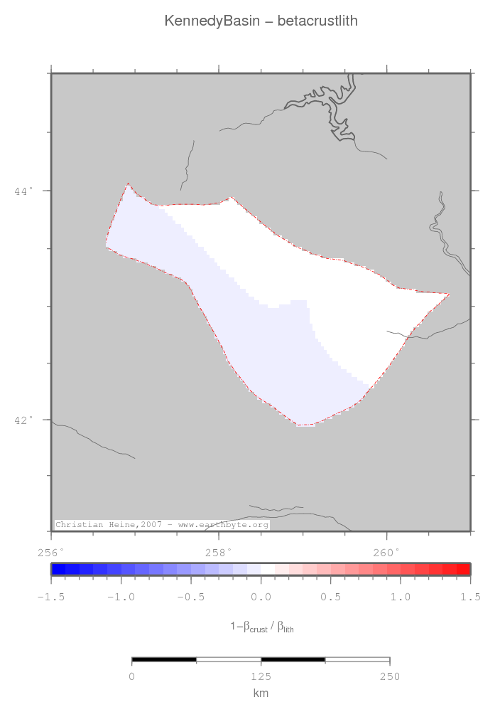 Kennedy Basin location map