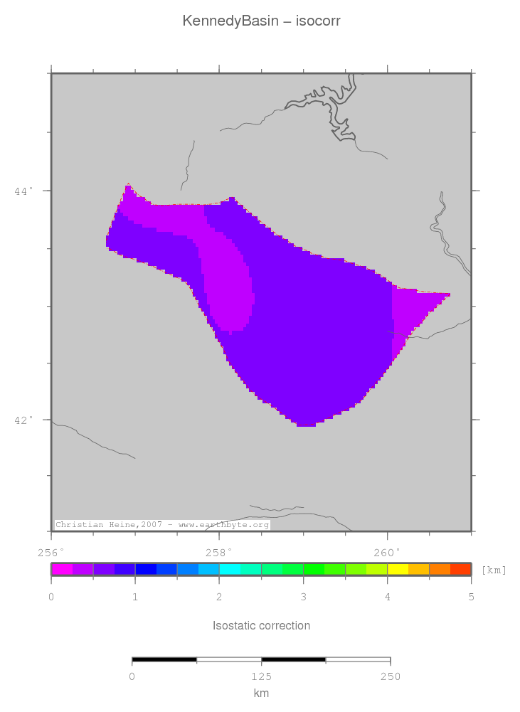 Kennedy Basin location map