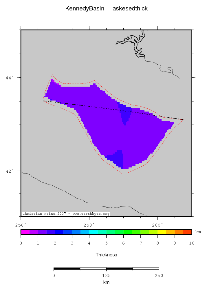 Kennedy Basin location map