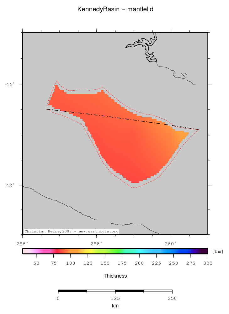 Kennedy Basin location map