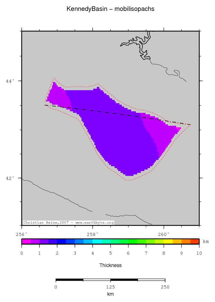 Kennedy Basin location map