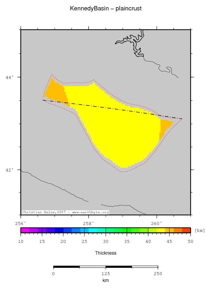 Kennedy Basin location map