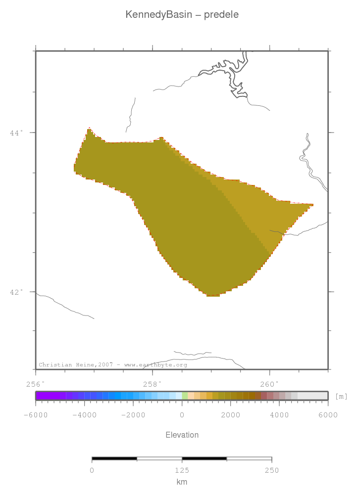 Kennedy Basin location map