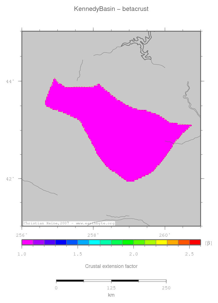 Kennedy Basin location map