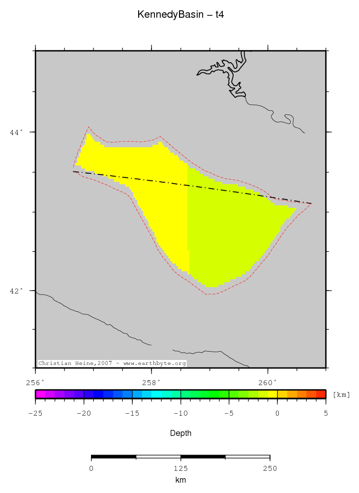 Kennedy Basin location map