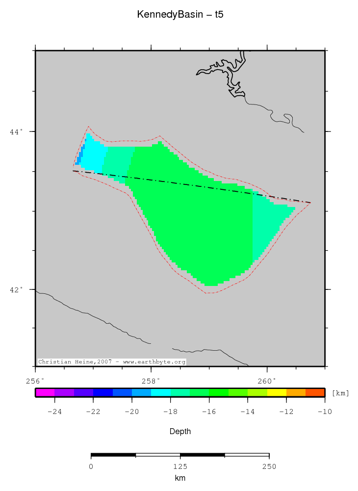 Kennedy Basin location map