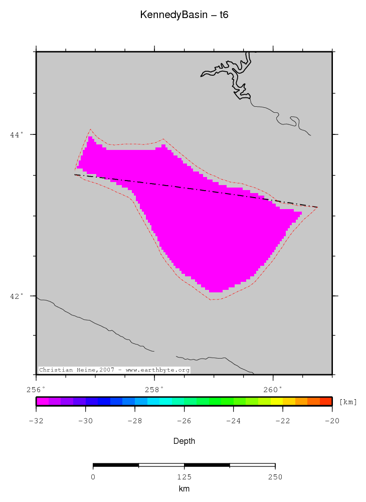 Kennedy Basin location map