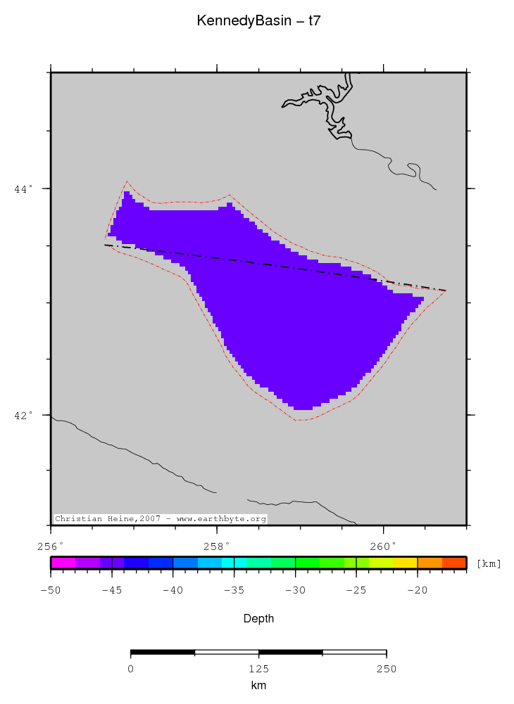 Kennedy Basin location map