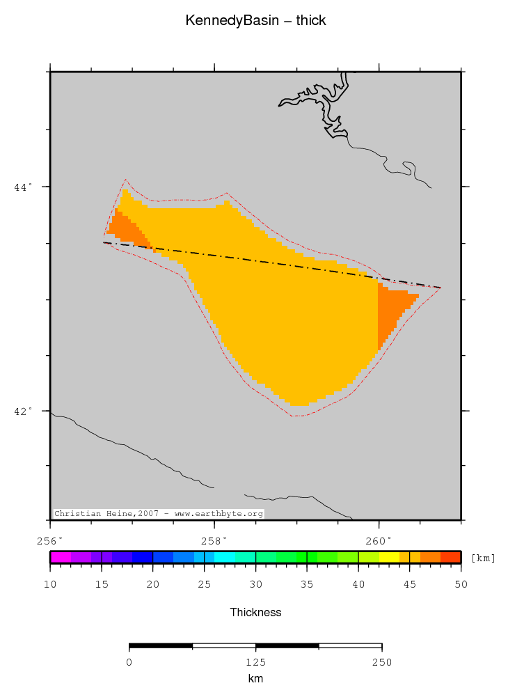 Kennedy Basin location map