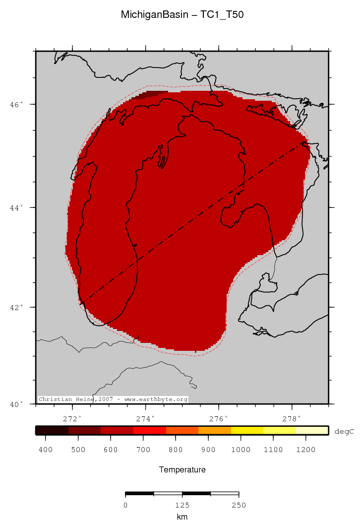 Michigan Basin location map