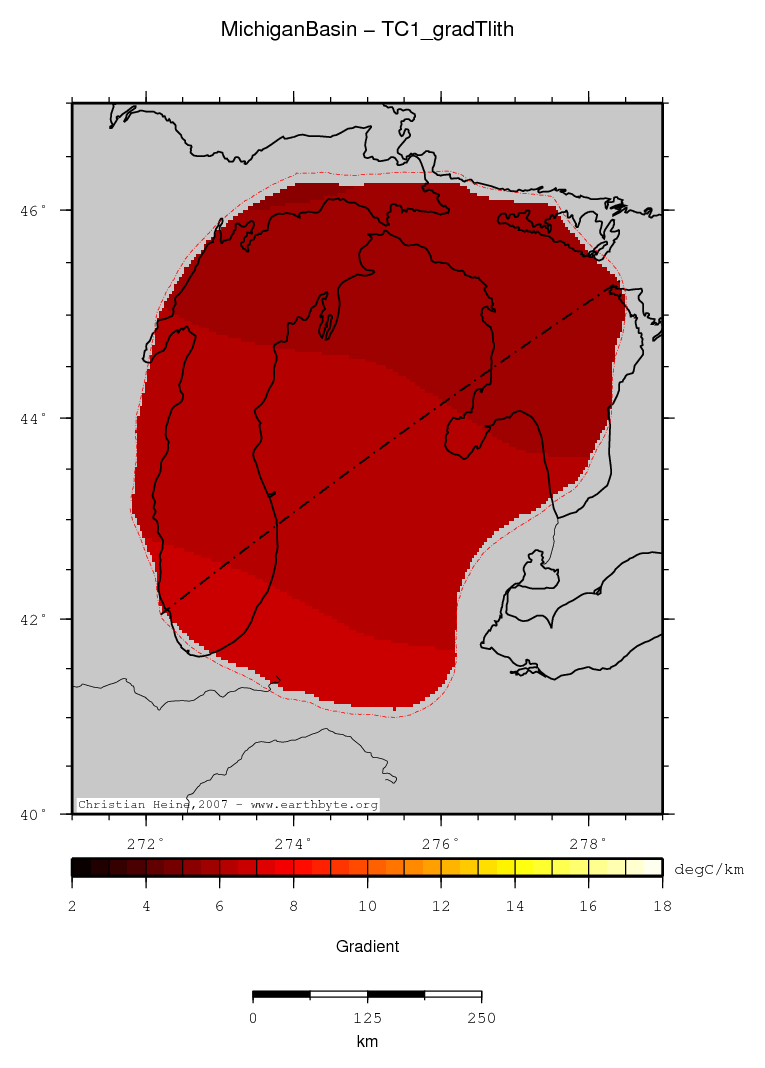 Michigan Basin location map