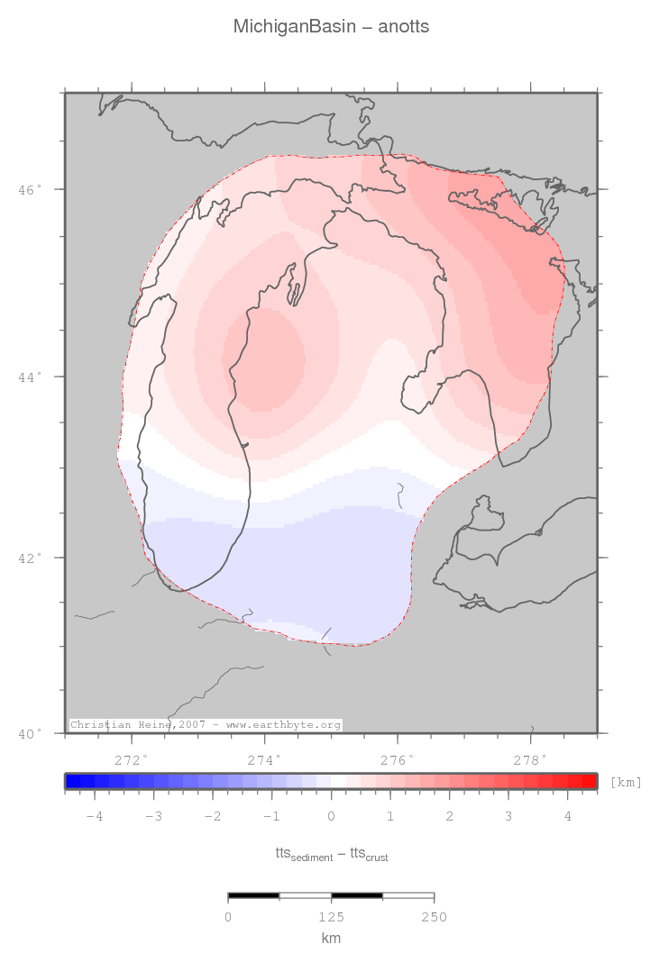 Michigan Basin location map