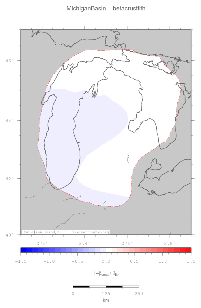 Michigan Basin location map