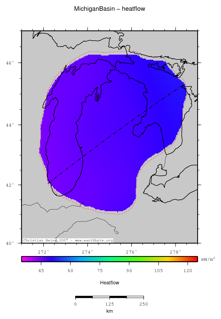 Michigan Basin location map