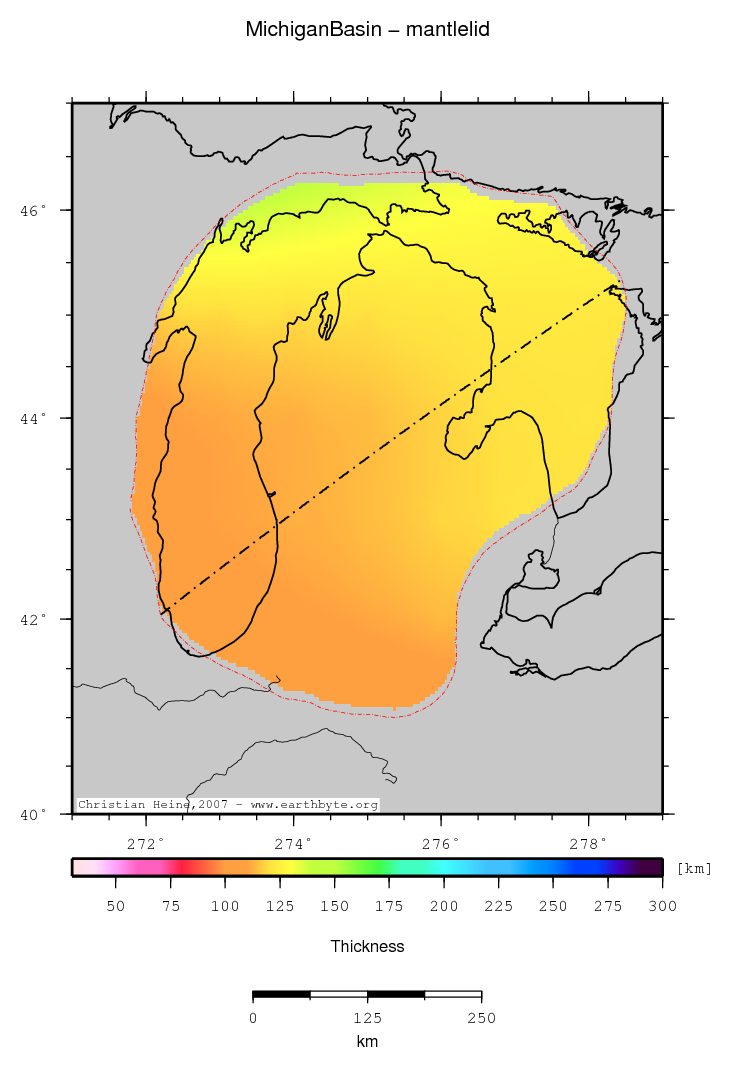 Michigan Basin location map