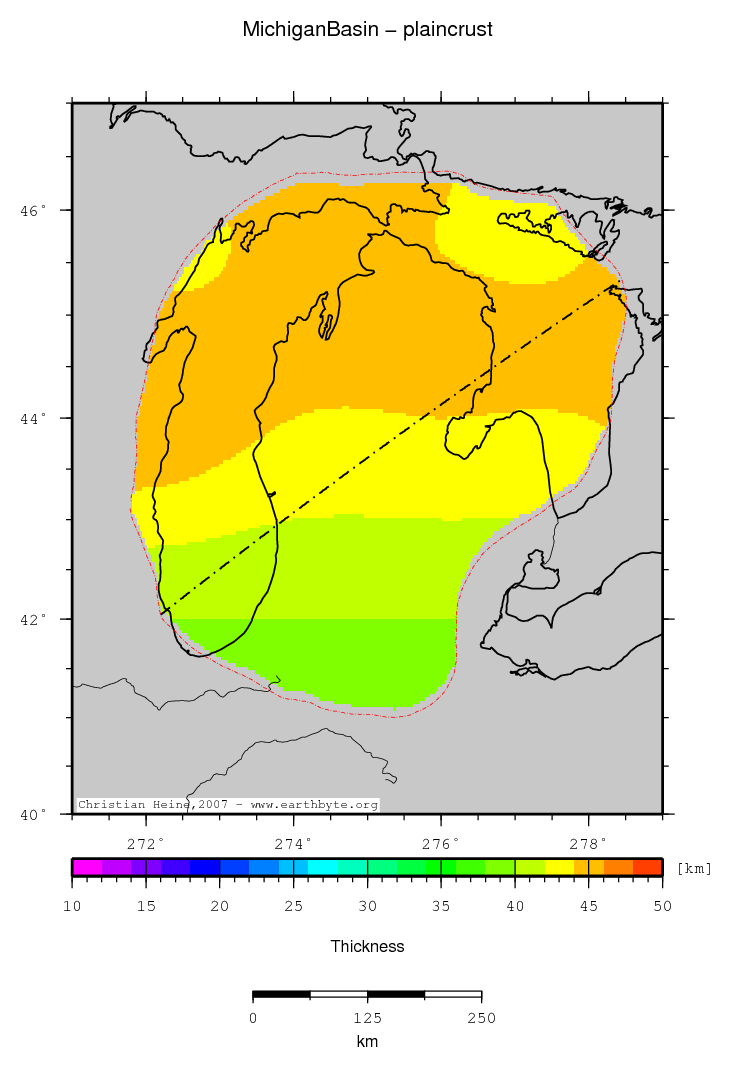 Michigan Basin location map