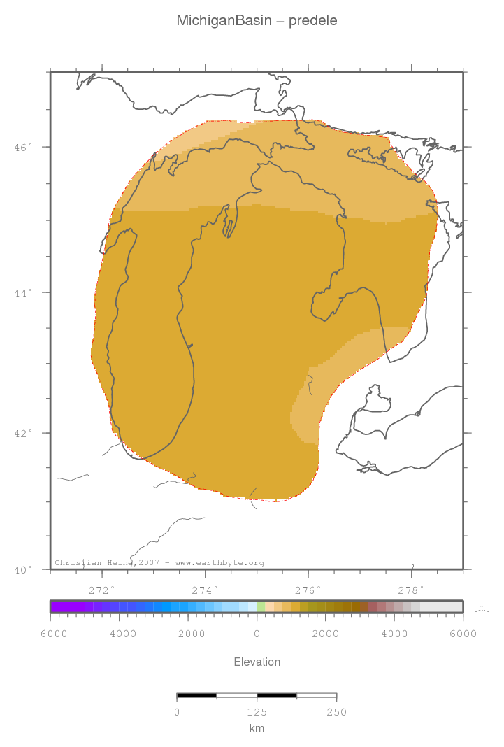 Michigan Basin location map