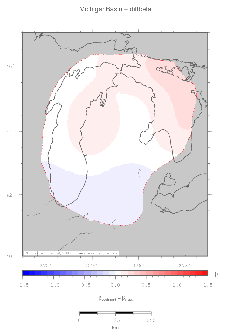 Michigan Basin location map