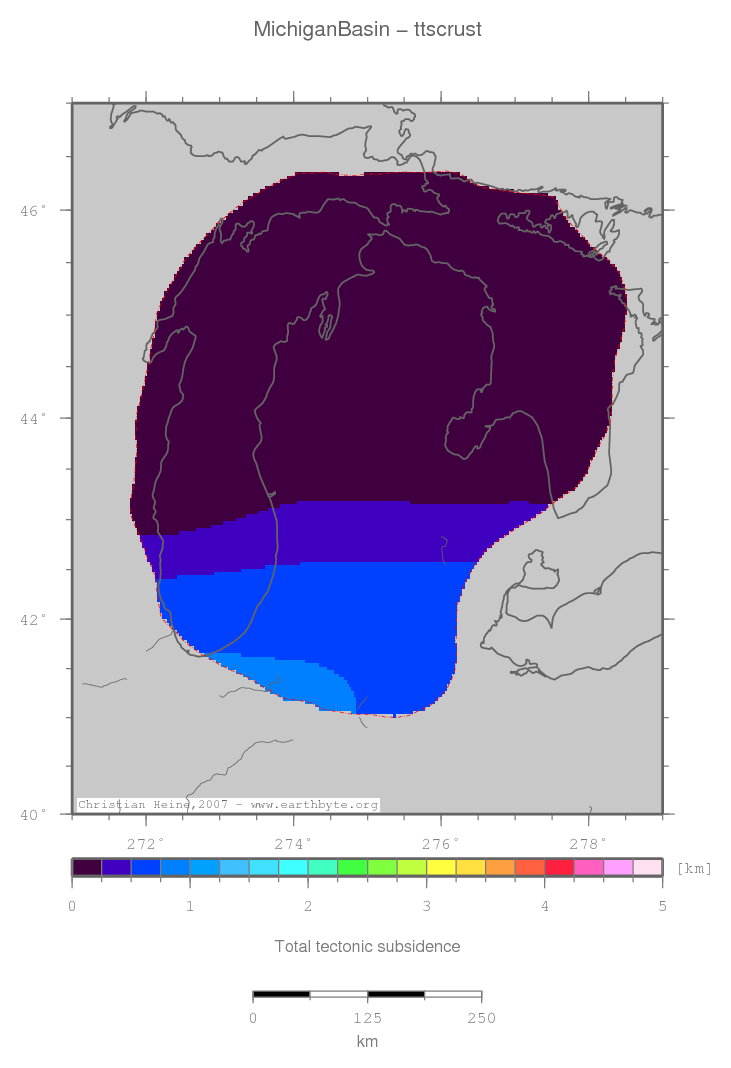 Michigan Basin location map