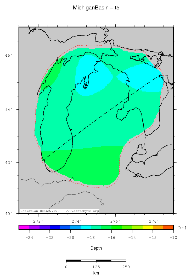 Michigan Basin location map