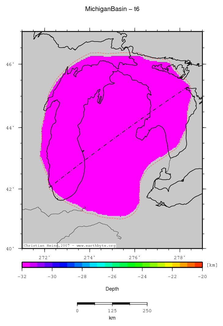 Michigan Basin location map