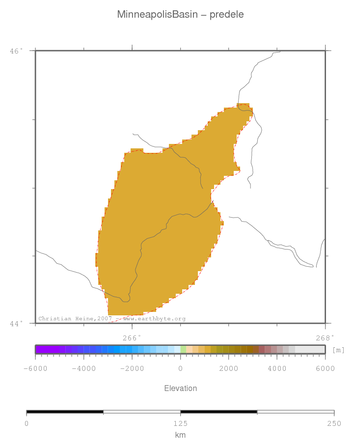 Minneapolis Basin location map