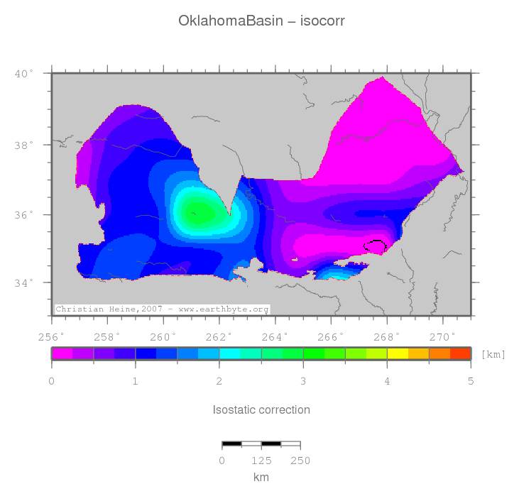 Oklahoma Basin location map