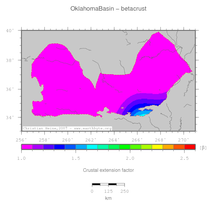 Oklahoma Basin location map