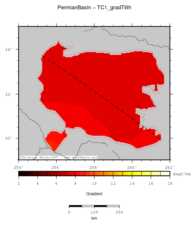 Permian Basin location map