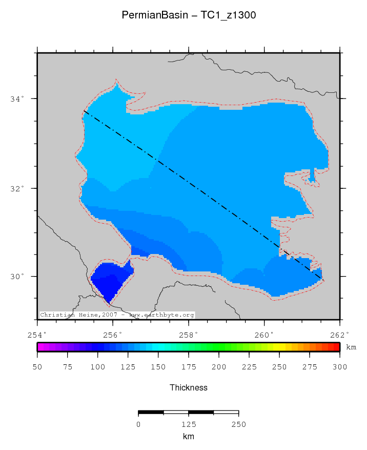 Permian Basin location map