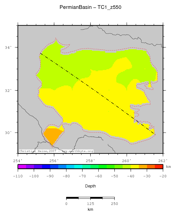 Permian Basin location map