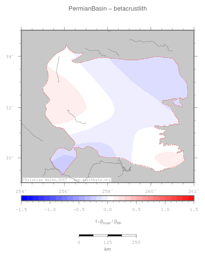 Permian Basin location map