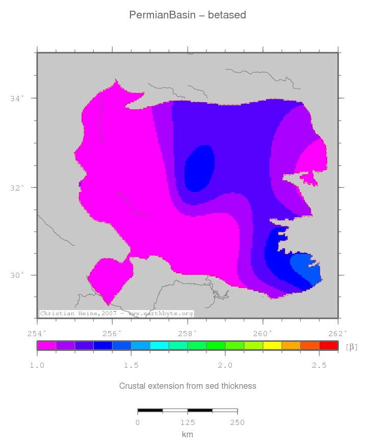 Permian Basin location map