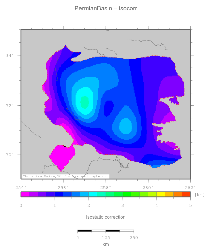 Permian Basin location map