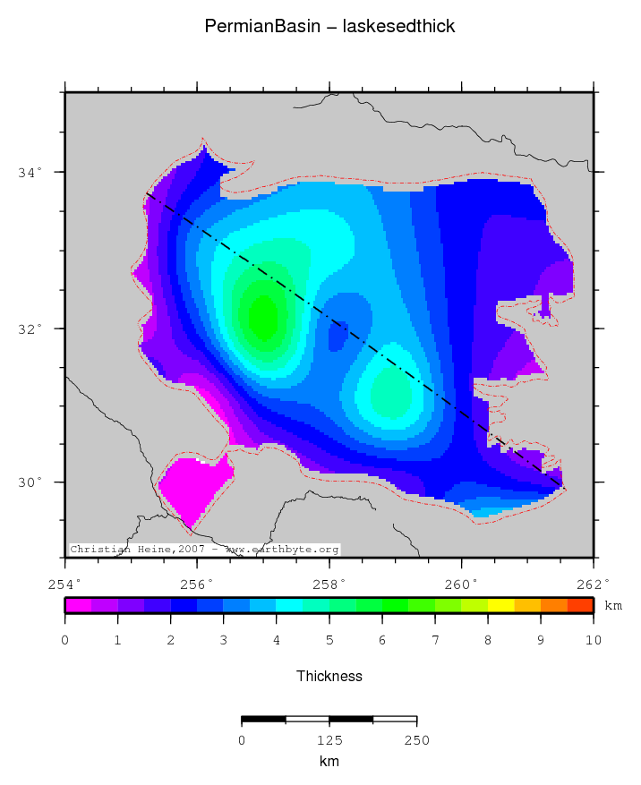 Permian Basin location map