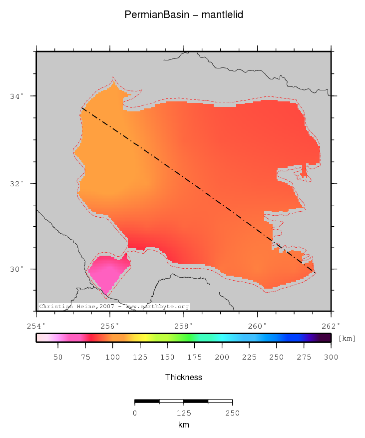 Permian Basin location map