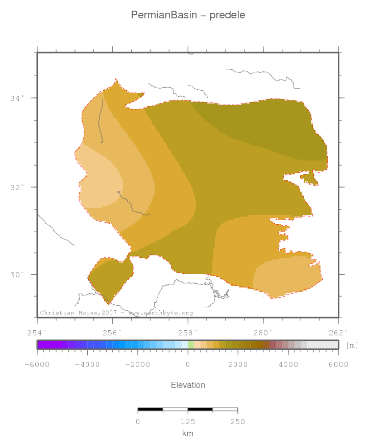 Permian Basin location map