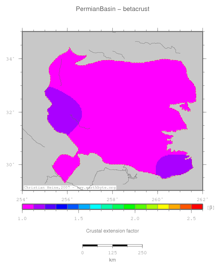 Permian Basin location map