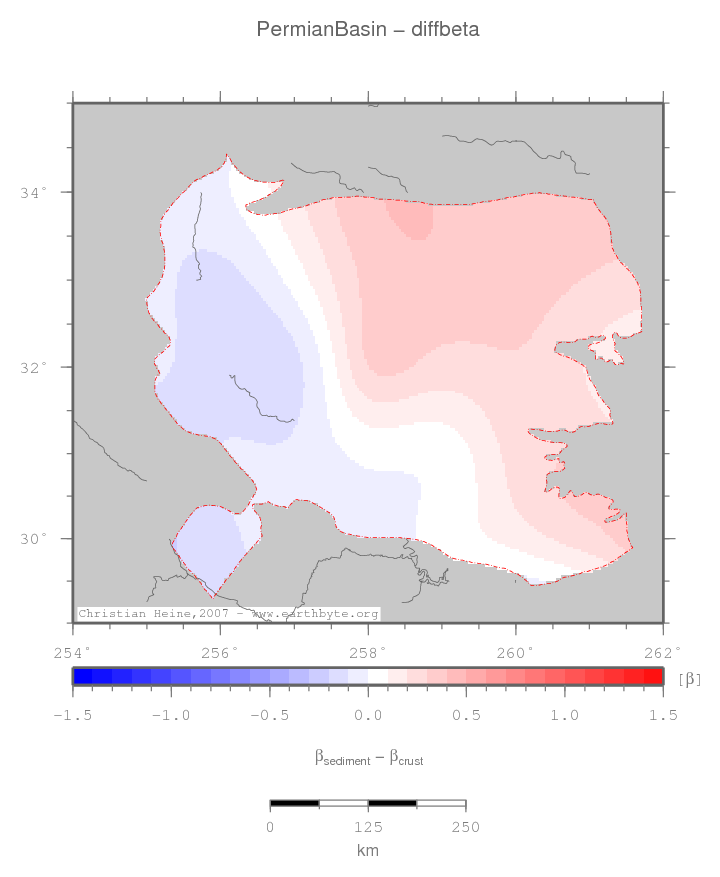 Permian Basin location map