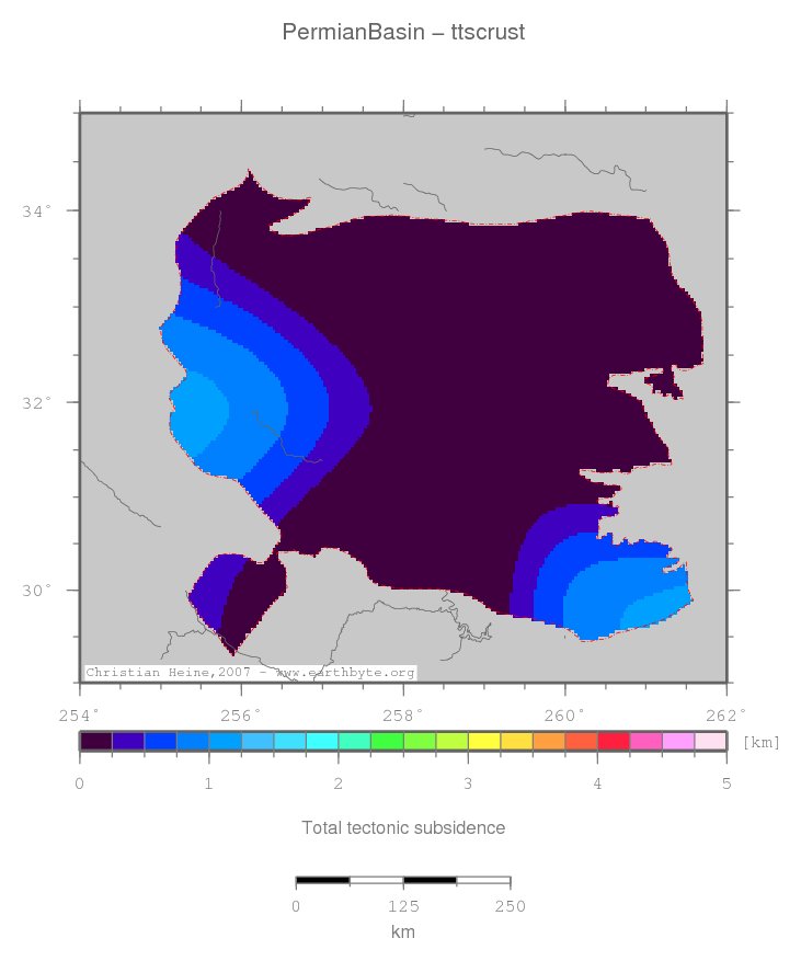 Permian Basin location map